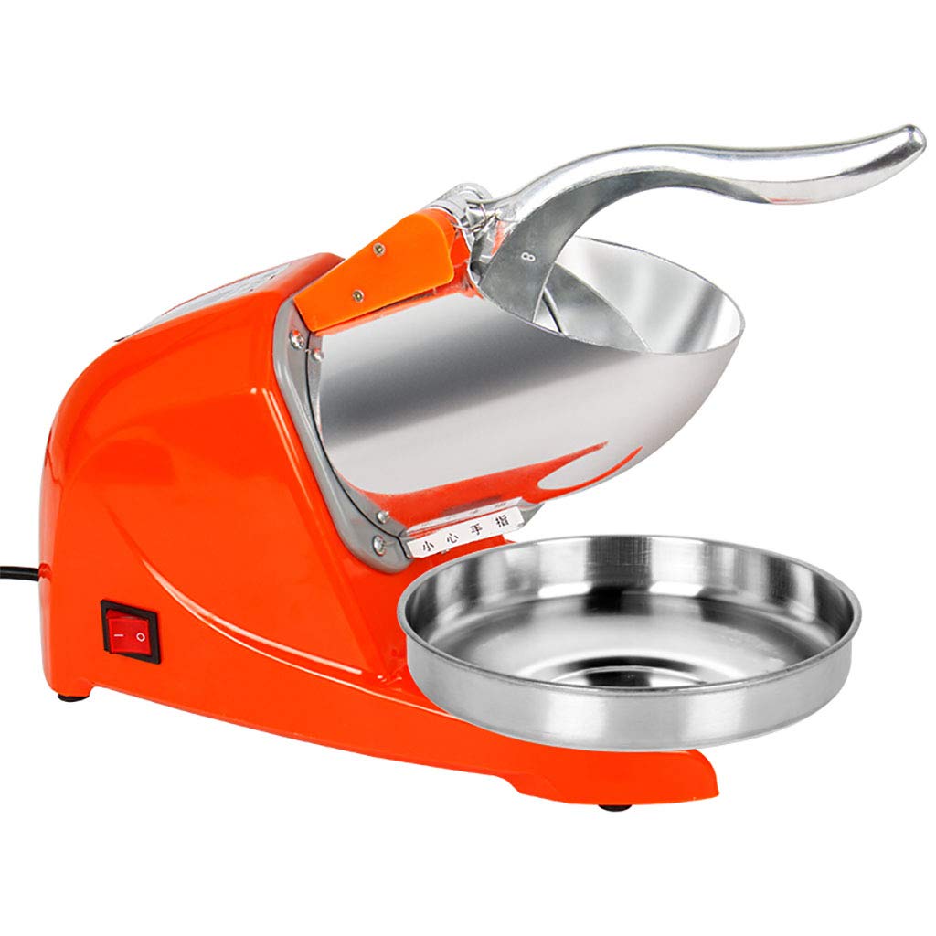 Electric Ice Crusher Shaver Snow Cone Maker Machine, 65kg/Hr for Home and Commerical Use 380w Stainless Steel Blade