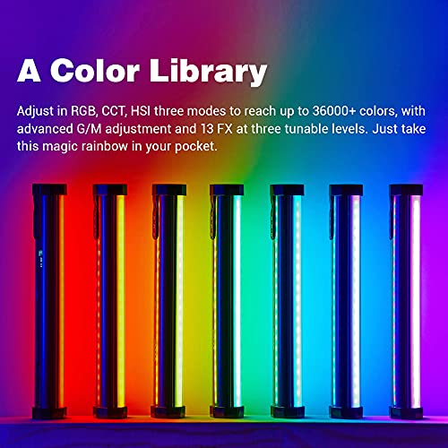 Godox TL30 Full-Color RGB Tube Light, CRI 97 TLCI 99 Accurate Color, RGB CCT HSI Mode, 2700k-6500K Adjustable, 13 Fx Light Effect, APP Control Support, Brightness Adjustable, Magnet Design by GODOX - Image 6