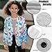 Ocxbuir Butterfly Girls Blazer Jacket One Button Fashion Long Sleeve Notched Collar Suit Coat with Pockets Kids Wedding Ring Bearer Outfit 6 Years