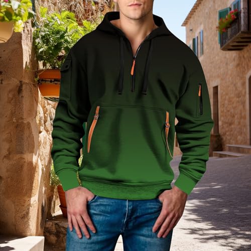 Sudadera sin mangas hombre con estampado 3D flores dinámicas verde 2