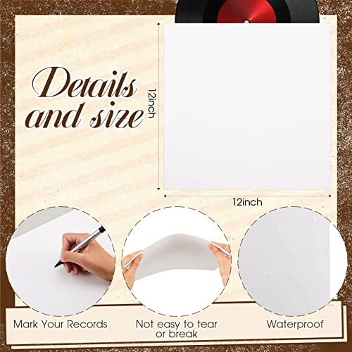 Outus 50 Pcs Vinyl Record Jackets 12 Inch Outer Vinyl Record Sleeves No Center Hole Blank Album Covers Bulk Paper Square Inner Vinyl Sleeves Album Jackets For Vinyl Records Lp Cd Collection Storage #TOP2
