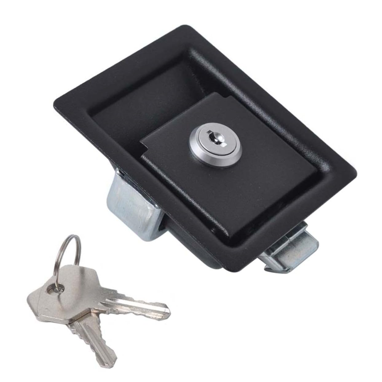 Mobestech Caja De 4 Piezas cerraduras de Gancho Compartimentos para la Parte Trasera del Coche Accesorios para remolques Camiones camión RV Accesorios de Coche cerraduras de Paleta antirrobo