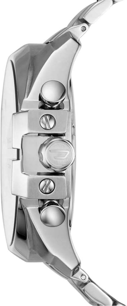 Diesel Orologio da uomo Chief Series con data, tre lancette, acciaio inossidabile Diesel Orologio da uomo Chief Series con data, tre lancette, acciaio inossidabile