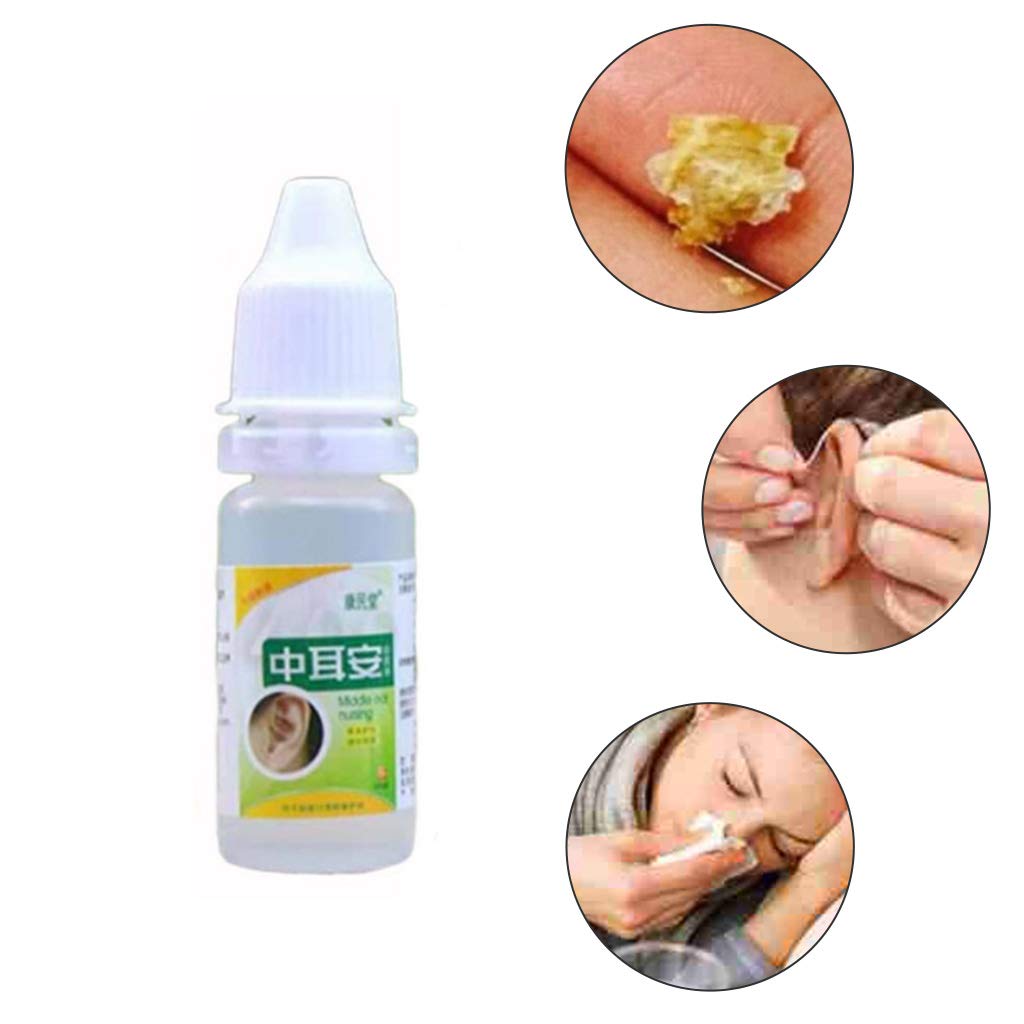Xuebai 10ml Hierbas Chinas Gotas nutritivas para los oídos Otitis Media aguda Tinnitus sordera líquido de Limpieza Antibacteriano para aliviar el Dolor