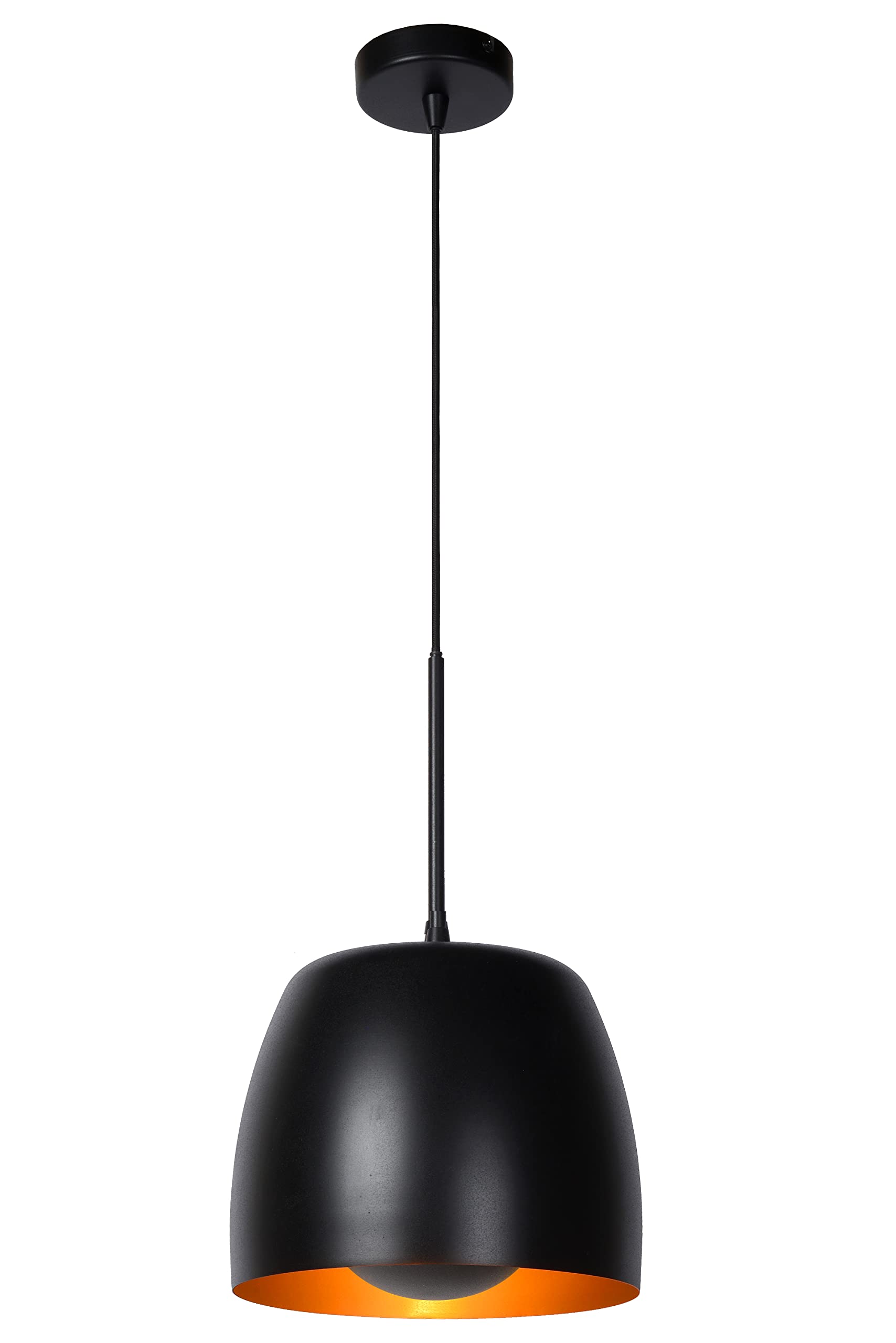LUCIDE Nolan - Pendant Light - Ø 24 cm - 1xE27 - Black