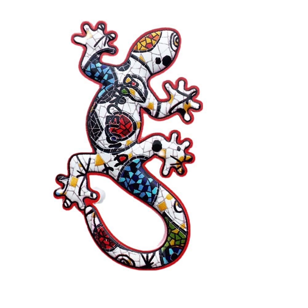 Muyu Magnet Barcelona Spain Mosaic Gecko Fridge Magnet Souvenir Gift Home Decoration 3D Magnetic Sticker