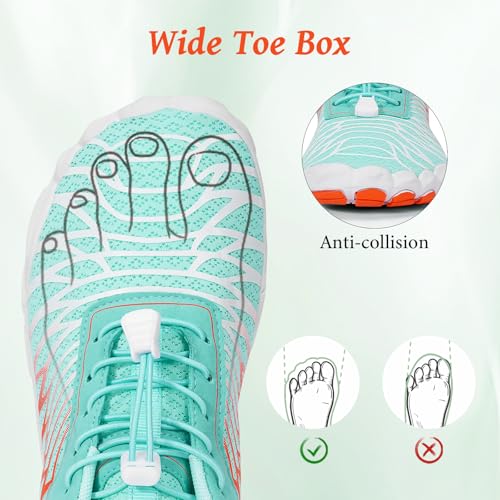 Image of Hike Barefoot Shoes, Pro Barefoot Shoes Women Men Footwear, Athletic Hiking Minimalist Water Shoe Breathable Quick Dry Zero Drop Trail Running Shoe with Non-Slip Sole & Wide Toe Box