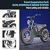 Freego Electric Dirt Bike, Electric Motorcycle for Adults 1400W(Peak) Motor 48V/22.5Ah Removable Battery, 30MPH Electric Motorcycle, 7-Speed, 20" x4 Fat Tires Off-Road Electric Mountain Ebike Bike #3