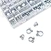 Sutemribor 10 Sizes Mini Fuel Injection Line Style Hose Clamps Assortment Kit (84 PCS)