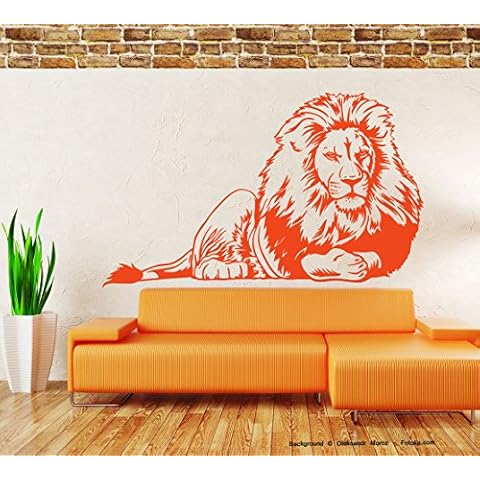 Sunnywall Wall Tattoo Sticker Lion Lion Lying, Vinyl, copper, 190,00 cm x 115,00 cm (Gr3) Cover