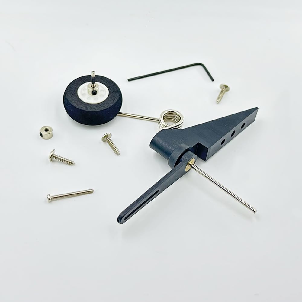 RC Airplane Tail Wheel Bracket Assembly for RC Plane Helicopter DIY Model Aircraft Landing Gear Replacement Parts (60-90 Level)