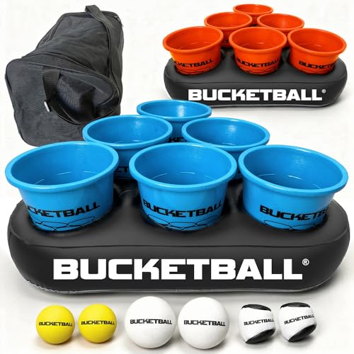 BucketBall | Beach Edition Party Pack | Ultimate Beach Pool Yard Camping Tailgate BBQ Lawn Water Indoor Outdoor Game