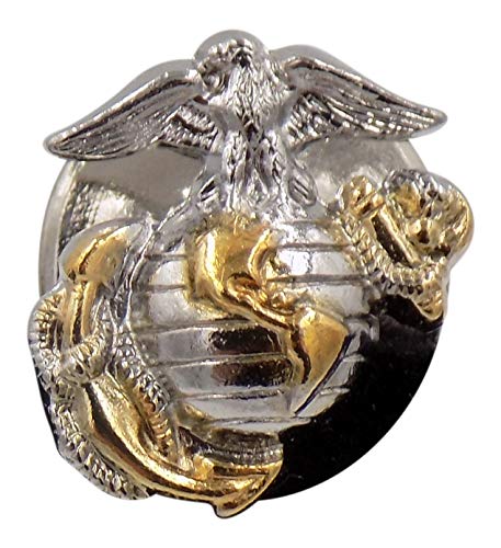 US Marine Corps Officer Tie Tac - 2 Tone - Gold & Silver Emblem by Vanguard3