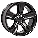 OE Wheels DG65 20 Inch Rims and Tires Fit Ram 1500 Style 5x139.7 20x9 Satin Black - Hollander 2453 - TerraMax RT 275/55-20 (Set of 4)