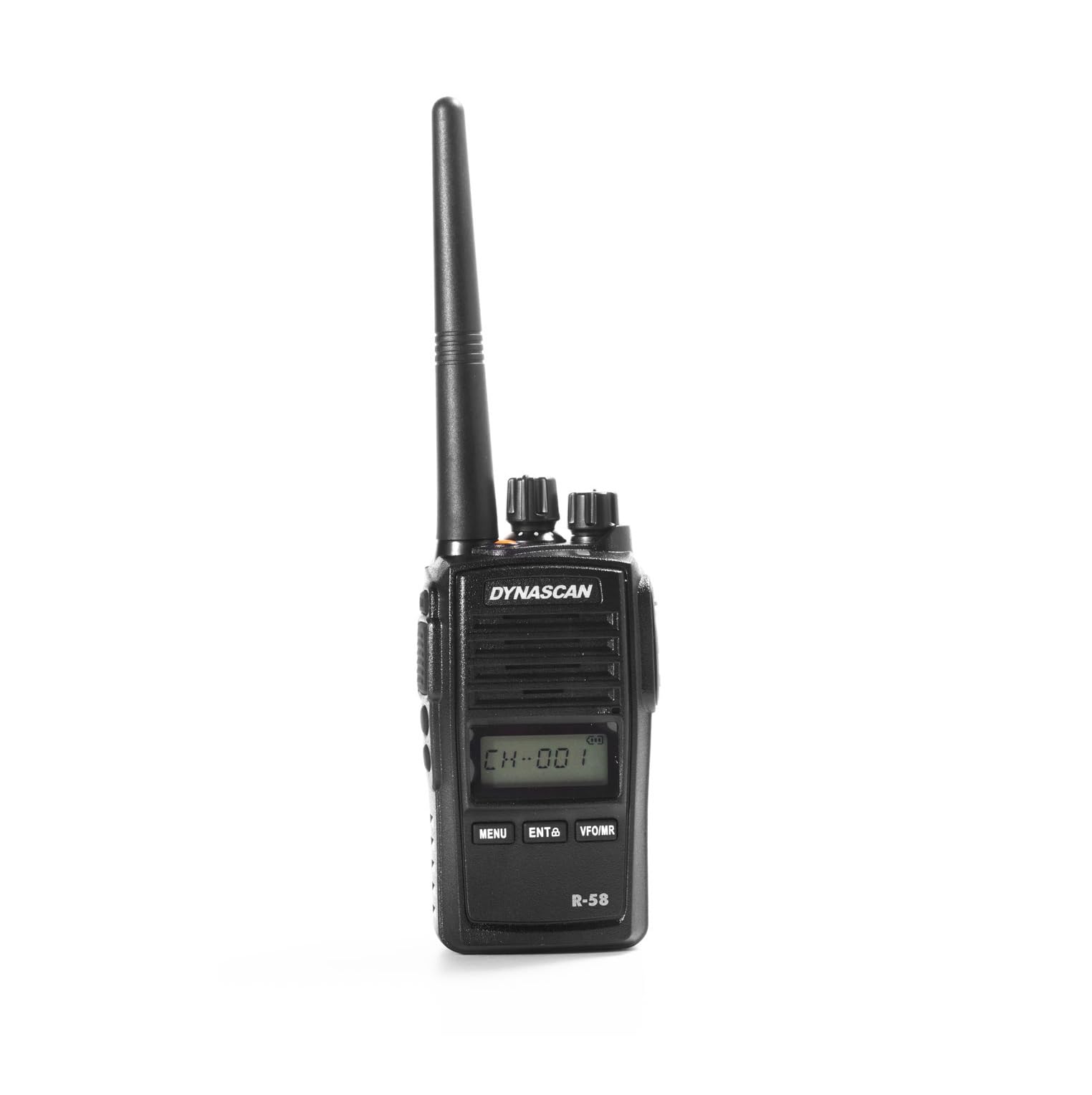 Dynascan R-58 Pack 6 Walkie-Talkies Profesionales con Cargador Múltiple - PMR446 Sin Licencia, Protección IP67 Sumergible, Scrambler y Pantalla LCD