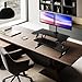 Mount-It! Standing Desk Converter Dual Monitor, 2 Screen Mounts Included, Height Adjustable Desk Riser in Black, Stand Up Desk Convertor Large 36