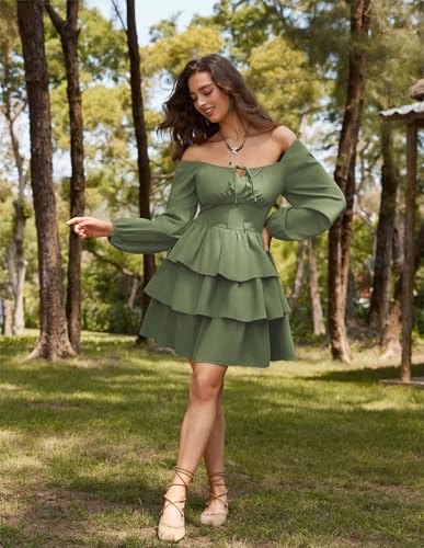 Pirate Costume Women Mini Long Sleeve Renaissance Dress Army Green S - image 5