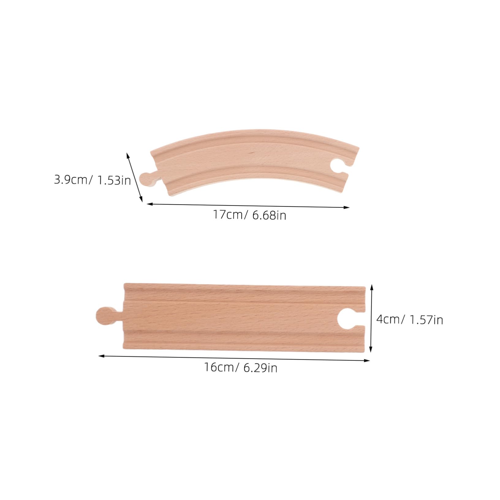 Toyvian 20pezzi Binari Treno Legno Espansione Accessori per Treni Giocattolo Binari per Treni Compatibili con Tavolo Treno