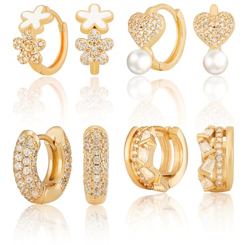 Creoles en or 18 carats pour femme lot de bijoux Richapex une idée cadeau idéale pour elle