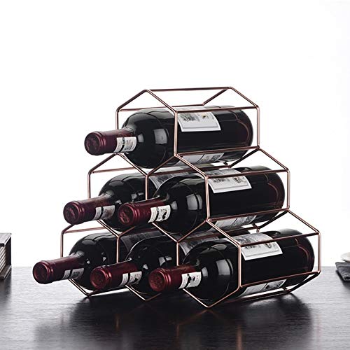 Soporte para 5 botellas de vino moderno de mesa miniatura 2