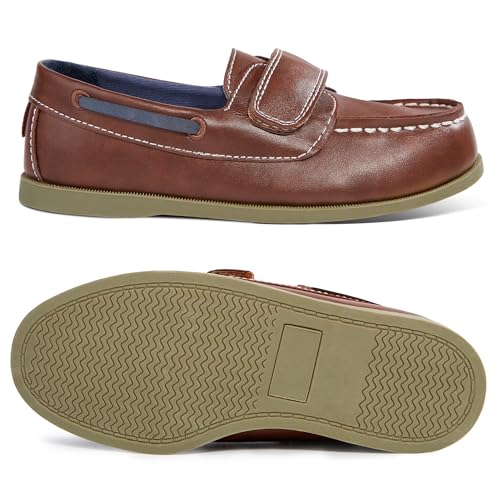 Image of Boys Dress Shoes Casual Loafers Little Kid /Big Kid Slip Boat Shoes
