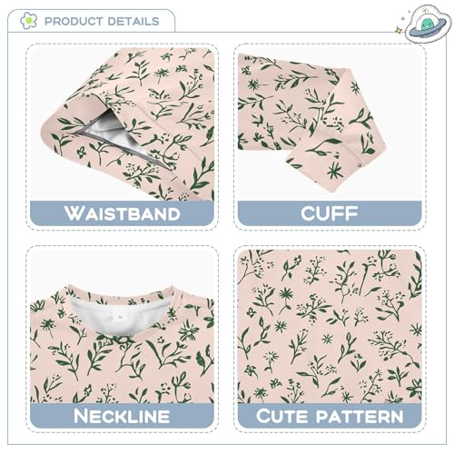 JUNZAN Florals Dahlia Gladiolus Blush Big Boys Sweatshirts Hoodies Crewneck Boys Sweat Shirt Camping 4T3