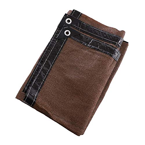DUCCM 95% Garden Fabric Sun Block Sun Block Mesh, Plants Pergola Cover Canopy Sunblock Shade Net Cloth with Grommets for Greenhouse Barn Kennel Plants (Color : Brown, Size : 1.5x7m/4.9x23ft)