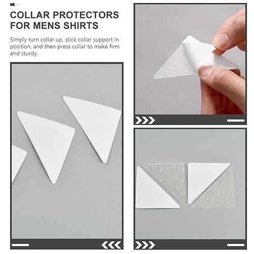 Miniatura 7 de Camisas para hombre, 150 unidades, sin rizos, cuello de camisa, soporte para el cuello, se mantiene la camisa adhesiva, soporte para camisa de moda,