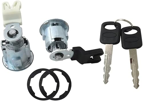 Miniatura 5 de Juego de 2 cilindros de bloqueo de puerta 13268592, DL143B delanteros con 2 llaves de repuesto para Ford 2001-2003 Ranger Edge