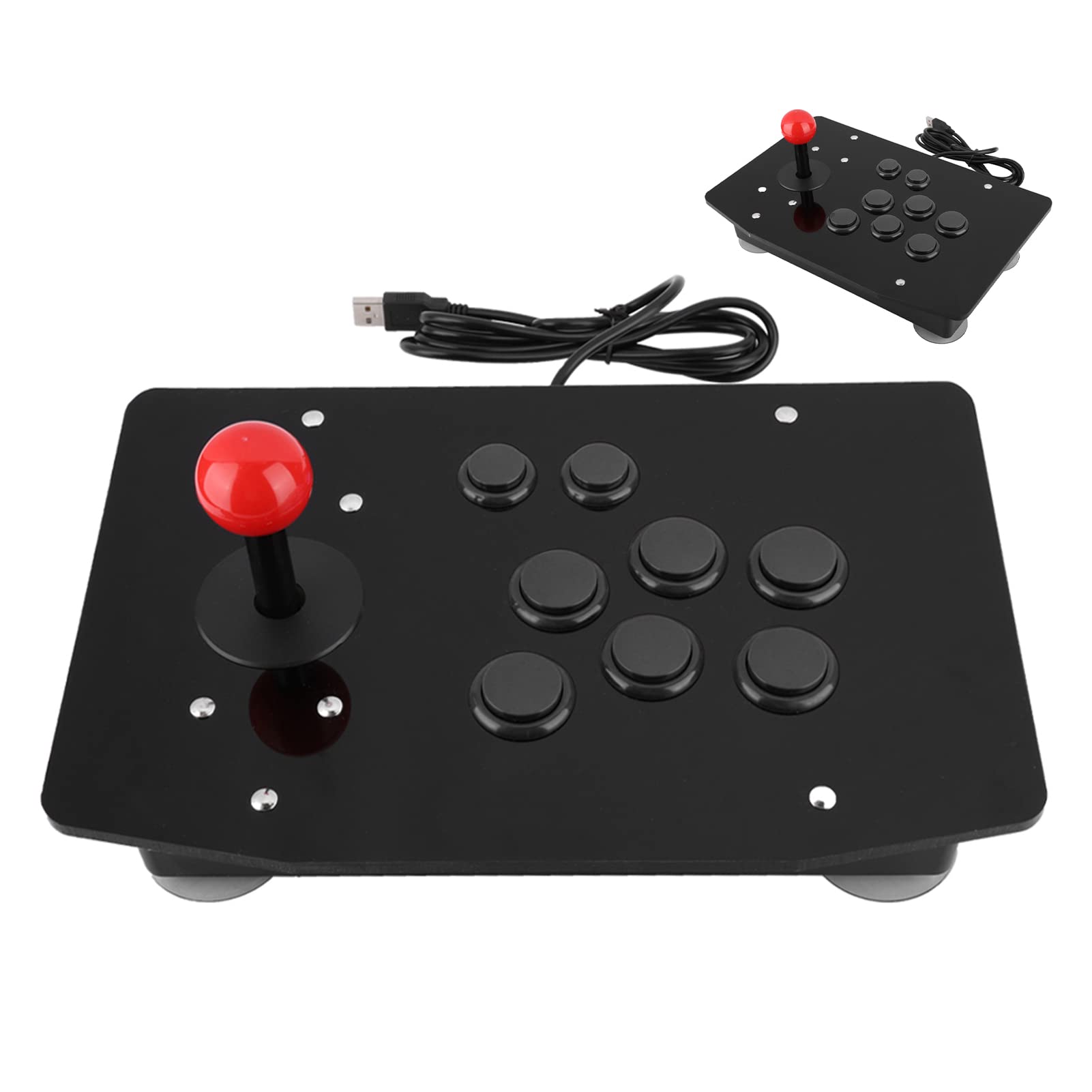 Mtlavishness Acrilic Fightstick per PC Joystick Controller per Giochi Retro Lunghezza Comoda di Circa 7 cm con Struttura Nuova e Bella Taglio Alto Materiale Acrilico e Scheda USB I