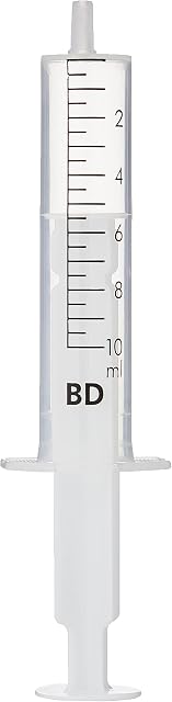 10ml Sterile Disposable Plastic Hypodermic Syringe (Pack of 10)