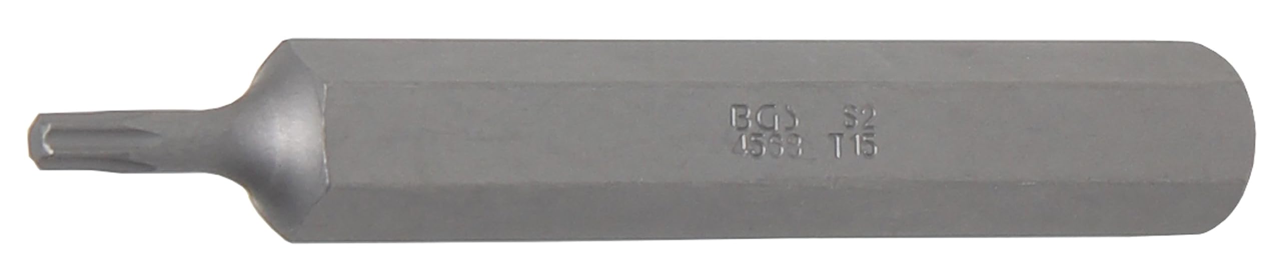 BGS 4568 | Bit | Länge 75 mm | Antrieb Außensechskant 10 mm (3/8") | T-Profil (für Torx) T15