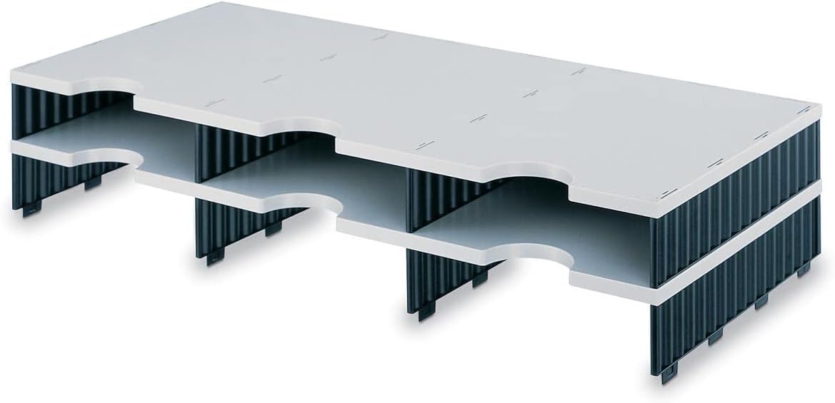 Styro Modular Sorting System Extension 6 Compartments W723xD331xH153mm Grey and Black Ref 268-1302.98