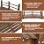 HOMEDIARY 5 FT Fir Wood Garden Bridge, Outdoor Stained Wood Arc Footbridge Walkway with Side Railings, 550 lbs Capacity, Decorative Pond Bridge Landscaping for Backyard Garden Creek Ponds, Carbonized