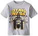 Star Wars Boys' T-Shirt, Athletic Heather, 7