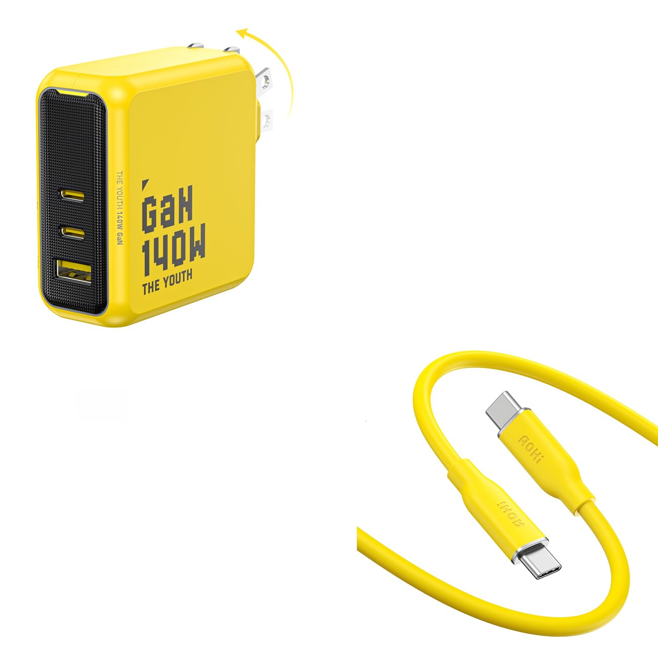 Amazon.com: AOHI Youth 140W GaN+ USB C Charger 100W Laptop Fast