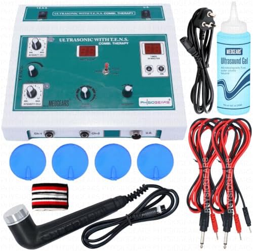 Physiogears TENS with Ultrasonic Combination Physiotherapy Machine for help Reduce pain (Electrode Pad)