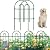 AMAGABELI GARDEN & HOME 25 Panels 24in(H)×35ft(L) Decorative Garden 24 inch high Fences and Borders for Dogs No Dig Metal Fence Panel Garden Edging Border Fence for Animal Barrier Fencing Flower Bed