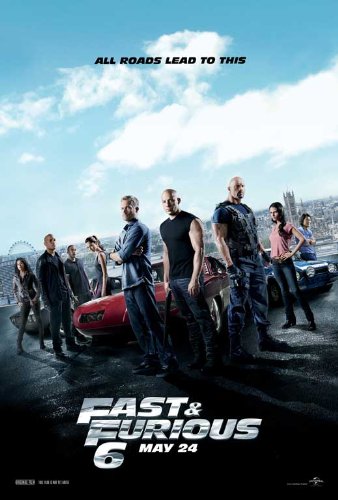 Fast & Furious 6 (2013) 27 x 40 Movie Poster - Style B