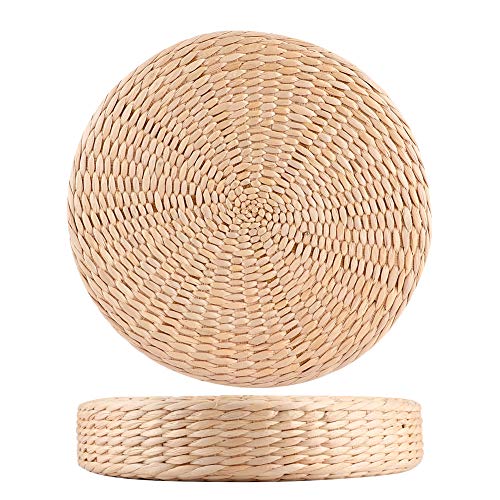 YOUTHINK Tatami Cushion, Household Round Thicken Seats Cushion Pouf for Tatami Zen Yoga Tea Ceremony Decoration