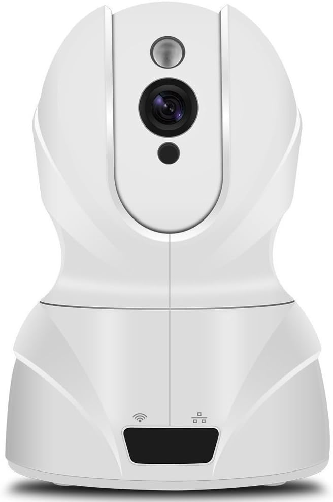Yinmio HD WiFi Security Surveillance IP Camera Home Monitor, Motion Detection Two-Way Audio, White