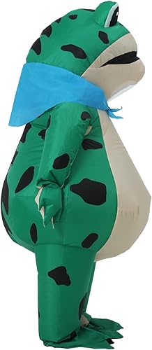 Miniatura 5 de NBSAIRMO Disfraz inflable de rana para niños, divertido disfraz de rana inflable para niños, disfraces inflables para niños y niñas, disfraces de