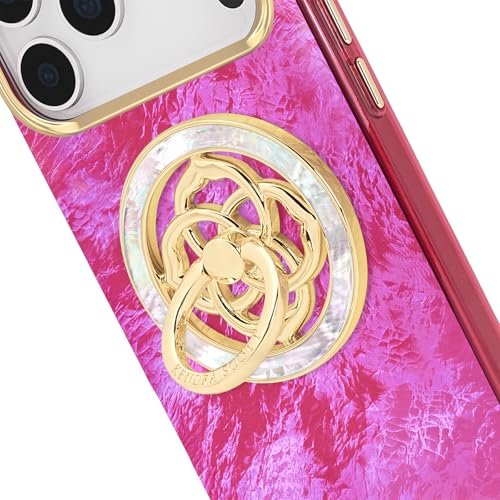 Kendra Scott Magnetic Phone Ring Grip with Stand -Mother of Pearl Medallion