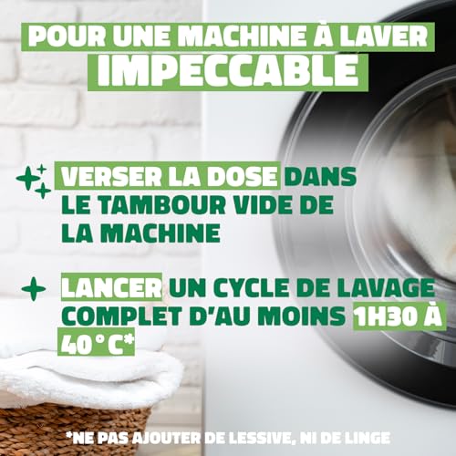 RAINETT - Nettoyant Lave-Linge - Nettoie & Détartre les Différents Éléments de la Machine à Laver - Au Citron - Assainit & Désodorise - Formule 3-en-1-1 Dose de 250 g – vue 3