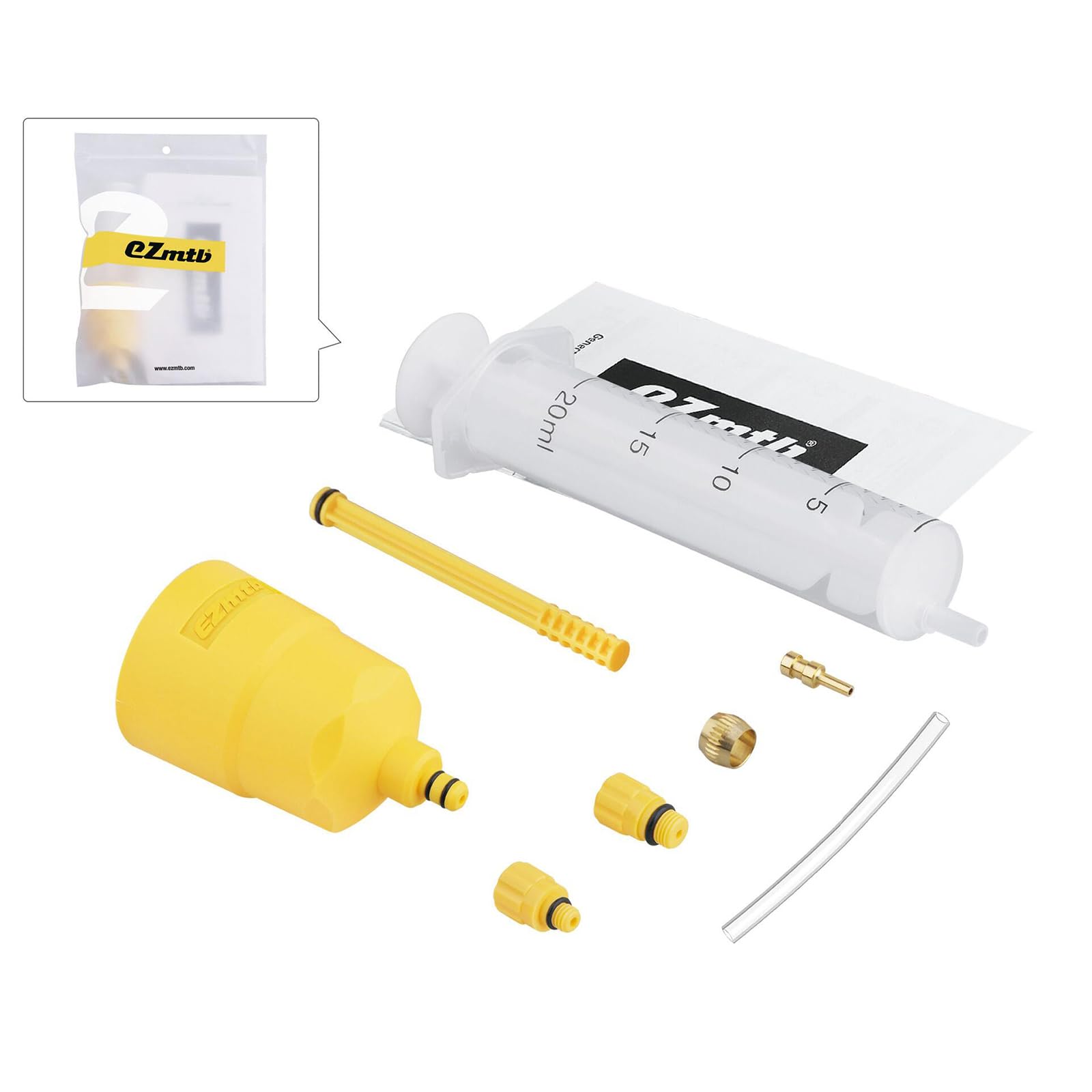 OUNA Bike Hydraulic Disc Brake Bleed Tool MTB Road Bike Brake Bleeding Kit Bike Mineral Oil Fluid Bleeder Kit