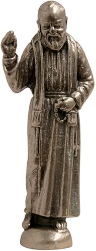 Estatuas de figuras sagradas surtidas de alta calidad, estatuas de 1 pulgada Accesorios de figuras de Jesús y Virgen María (estatua de San Pío)