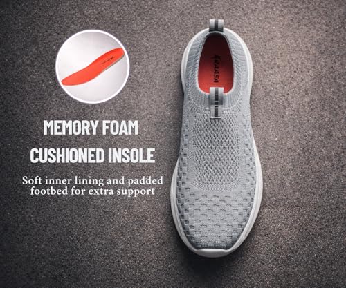 Image of Kraasa Trial Running Shoes with Lightweight Memory Insole | Breathable, Anti-Skid Knit Sneaker, Walking & Gym Shoes
