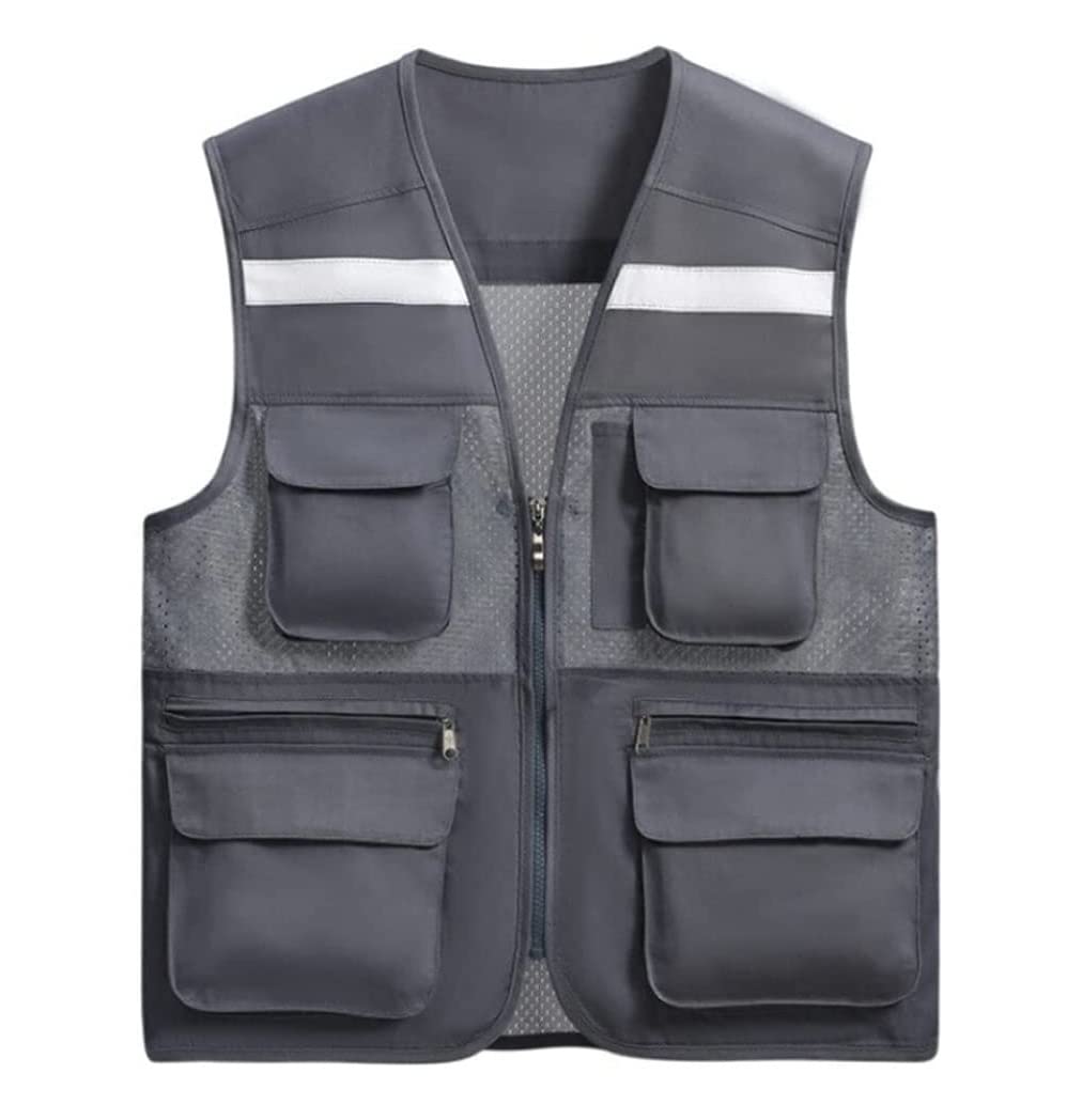 chaleco reflectante, with Wholesale for Outdoor Works Reflective Vest(Gris,XX Large)