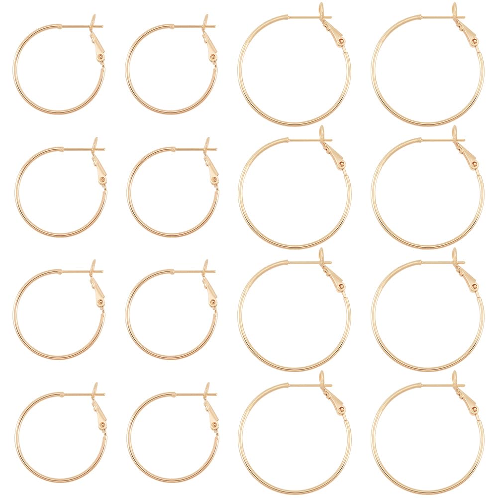 Boucles d'oreilles créoles 2 tailles en laiton pour montage rapide de bijoux