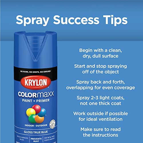 Image of Krylon K05596007 COLORmaxx Spray Paint and Primer for Indoor /Outdoor Use, Matte Coffee Bean